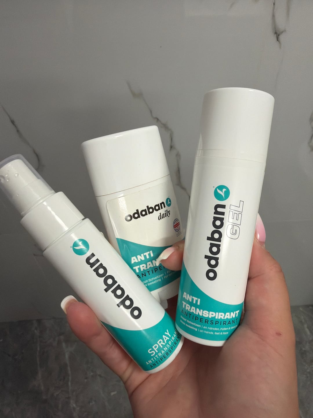 Customer photo review of odaban® Antiperspirant Gel