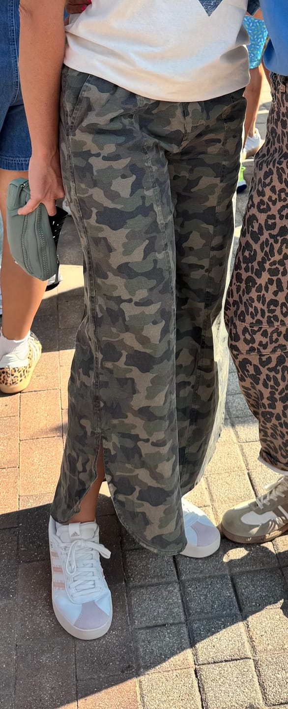 Customer photo review of Chloe Tulip Washed Camo Relaxed Fit Pants