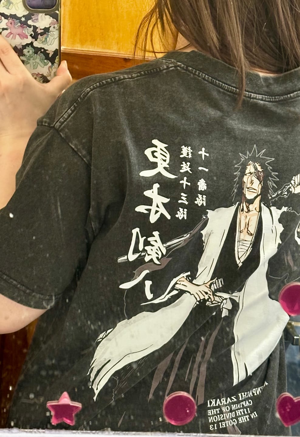 Customer photo review of Camisa Kenpachi Zaraki ACID WASH - Bleach