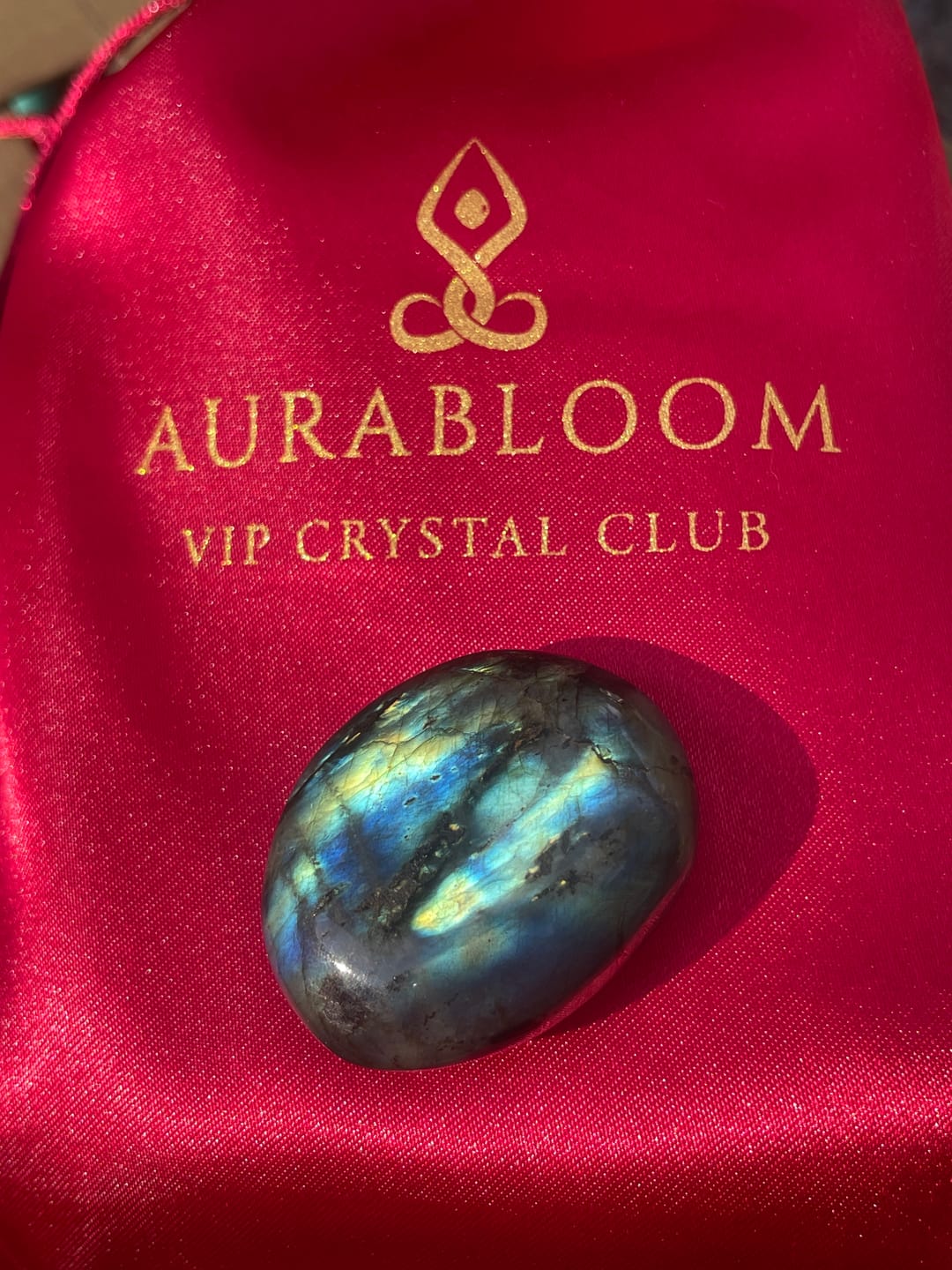 Customer photo review of Labradorite Pocket Stone