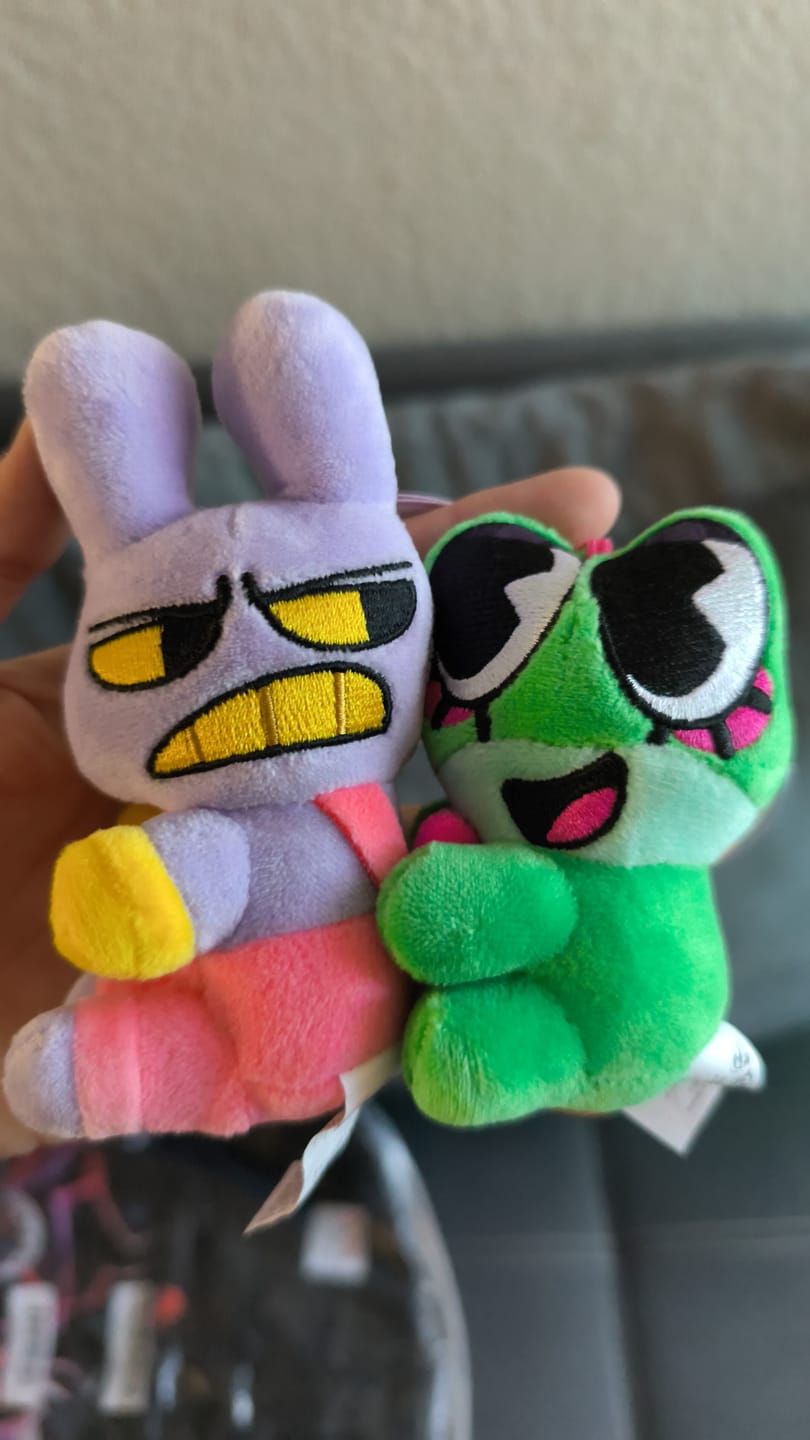 Customer photo review of Jax & Ribbit Magnetic Plush Keychains