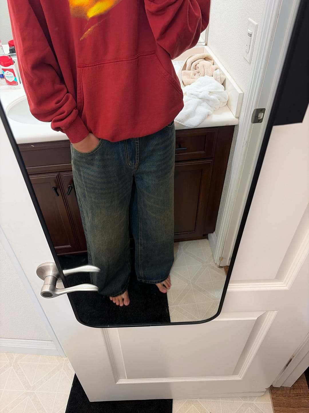 Customer photo review of Saturn Wash Denim