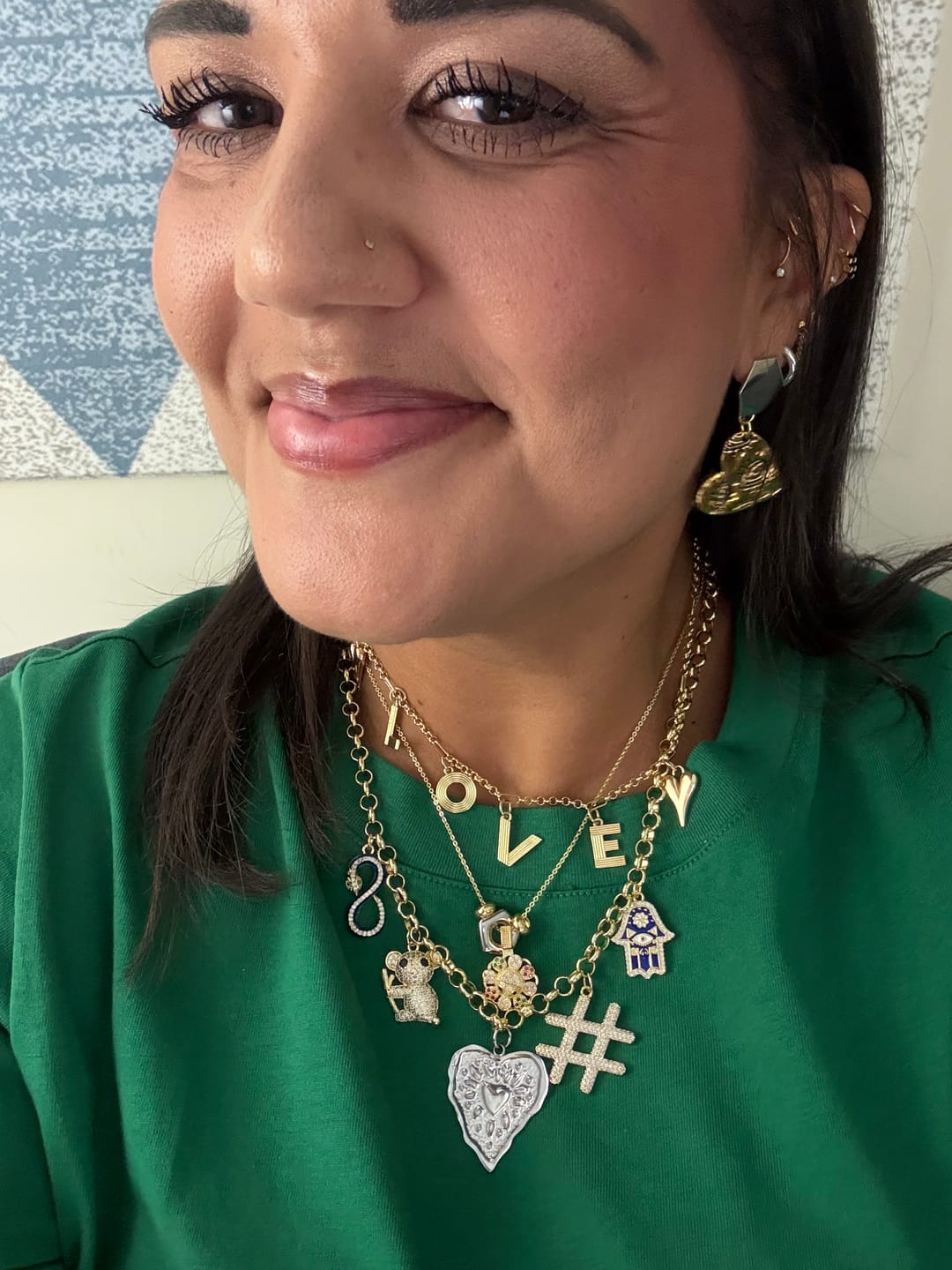 Customer photo review of 9 Charm Necklace Bundle (Pick Your Charms TT LIVE)