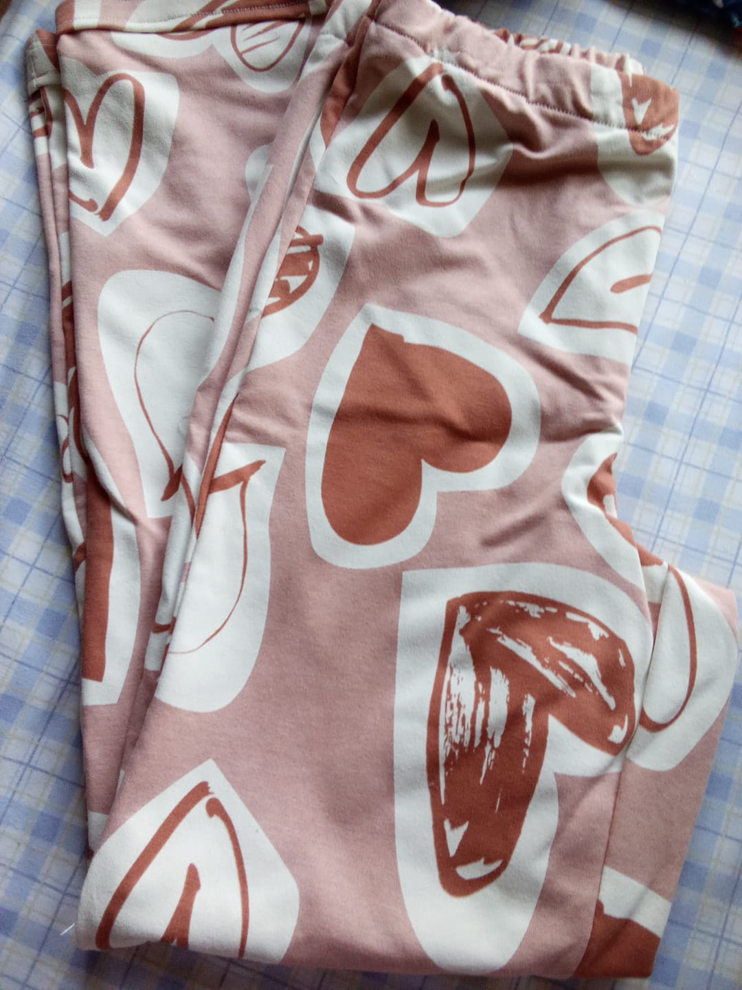 Customer photo review of Hearts Club French Terry Fabric