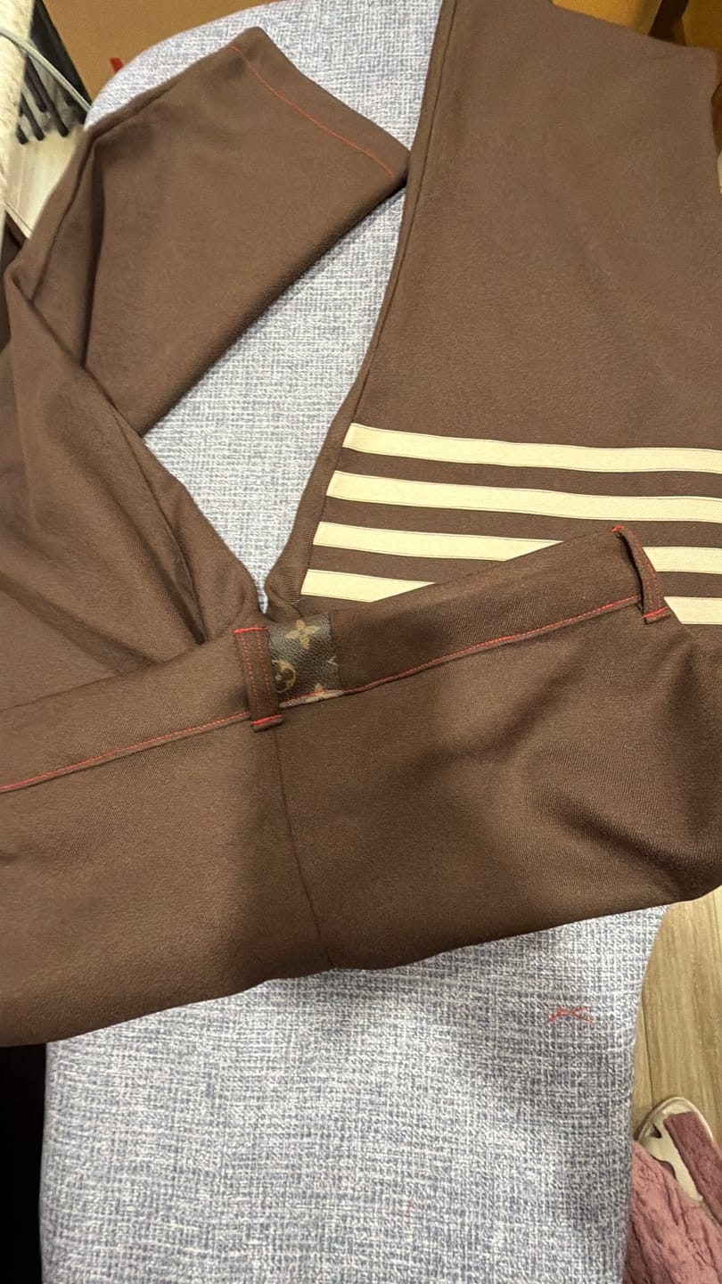 Customer photo review of Deluxe Khaki Delaney Gabardine