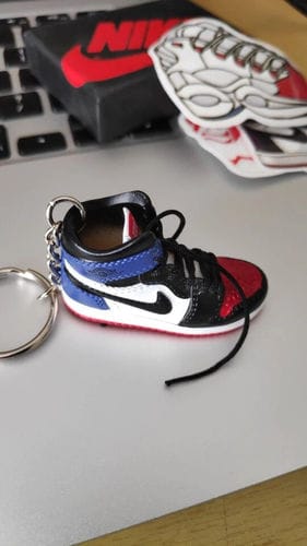 Customer photo review of AJ1 Collection | Mini Sneakers Keychain
