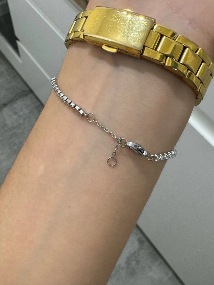 Customer photo review of Monaco Tennis Bracelet