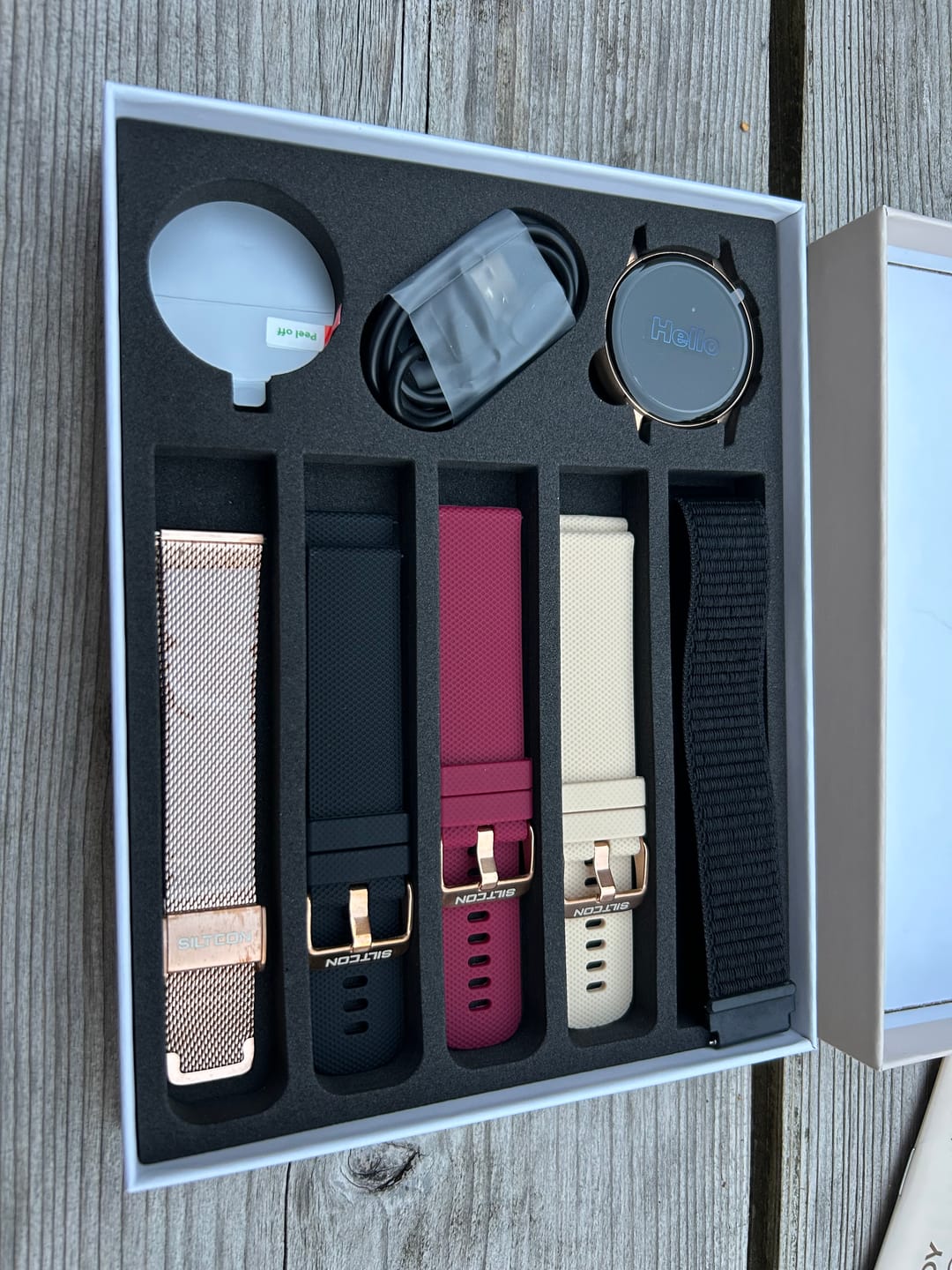 Customer photo review of Siltcon® Auréa Smartwatch Dames Goud