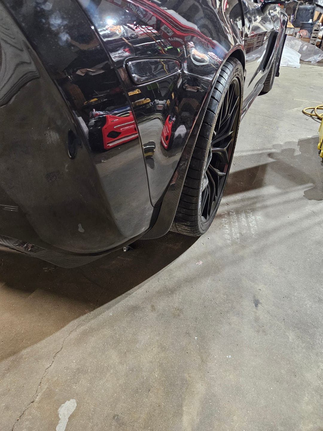 Customer photo review of 2005-13 Corvette C6 Z06 ZR1 DRY CARBON FIBER Splash Guard Mud Flaps