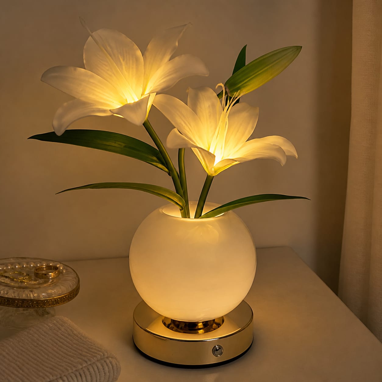 Customer photo review of Lily Bloom Lamp