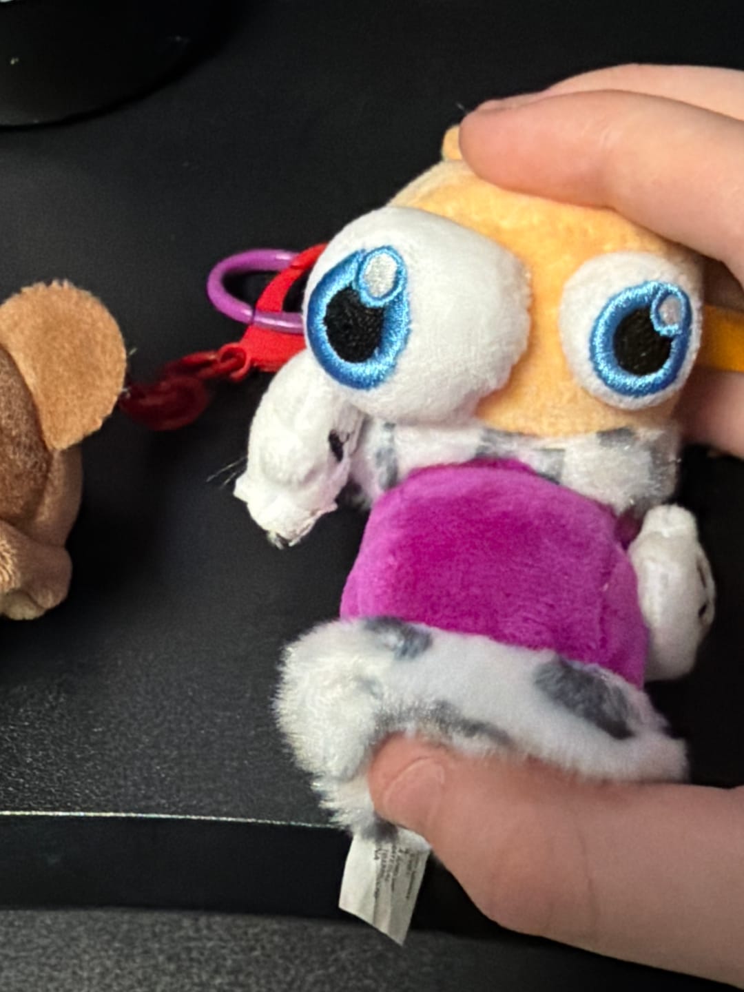 Customer photo review of Kinger & Queenie Magnetic Plush Keychains