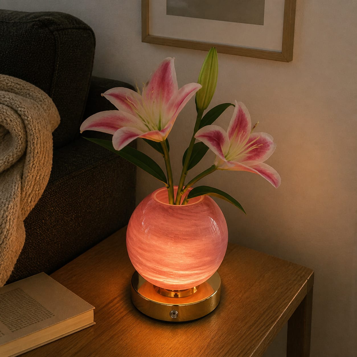 Customer photo review of Lily Bloom Lamp