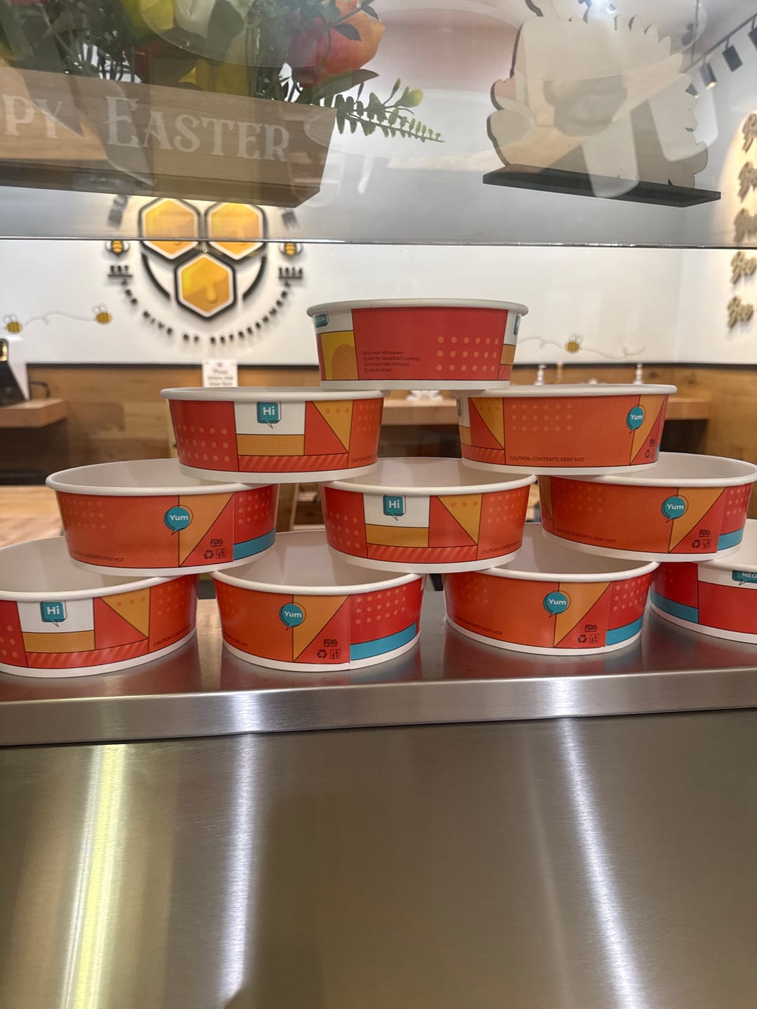Customer photo review of Induction-Safe Paper Bowls