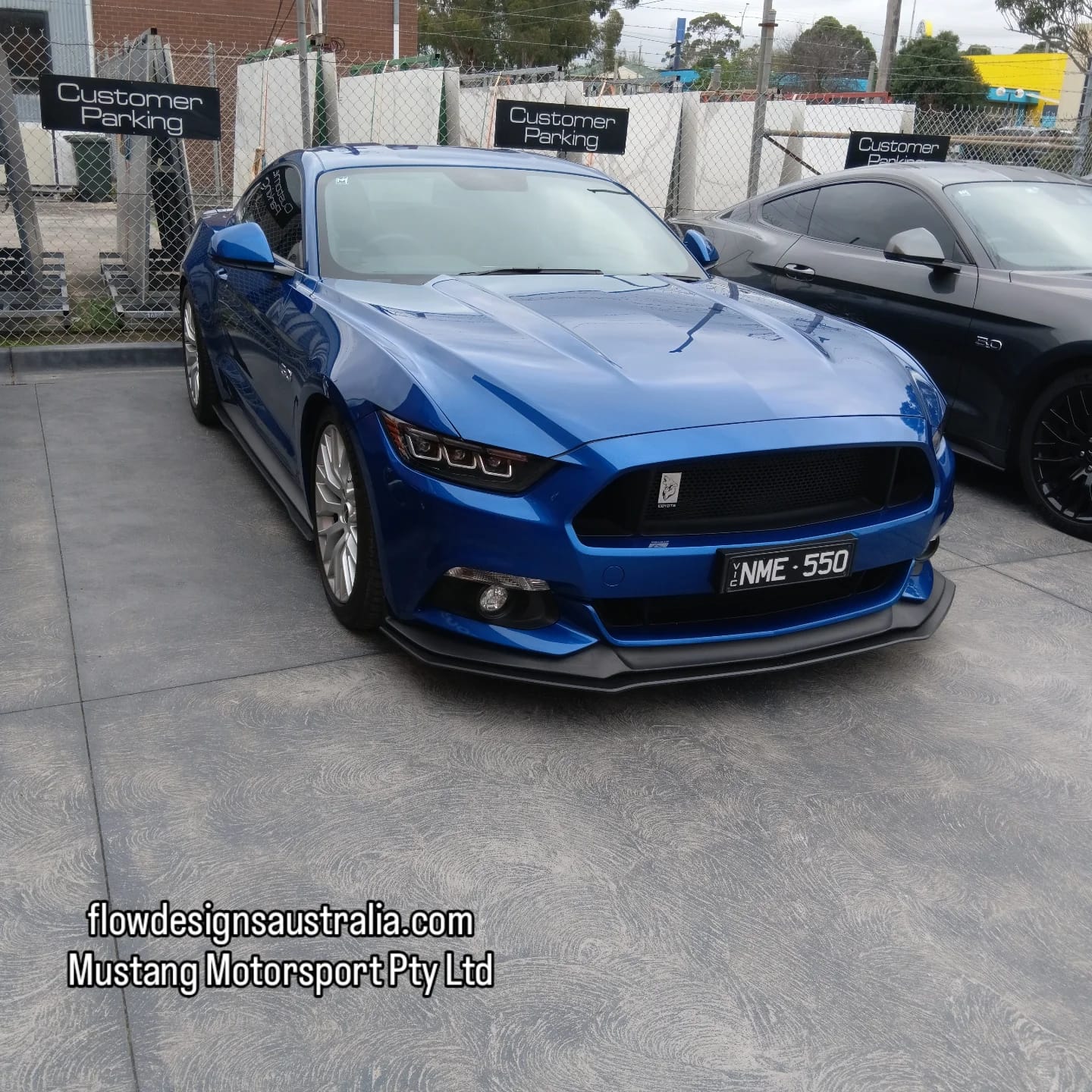Customer photo review of GT Mustang S550 FM Full Lip Splitter Set - No Accessories