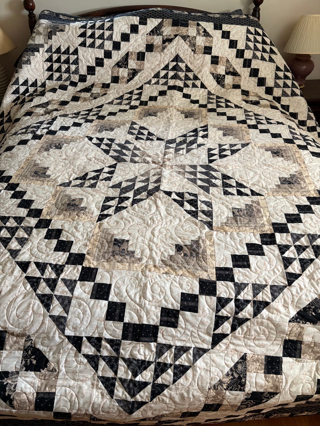 Customer photo review of Beginner Block Of The Month - Petal Path Sunshine Blooms (54.5" x 68")