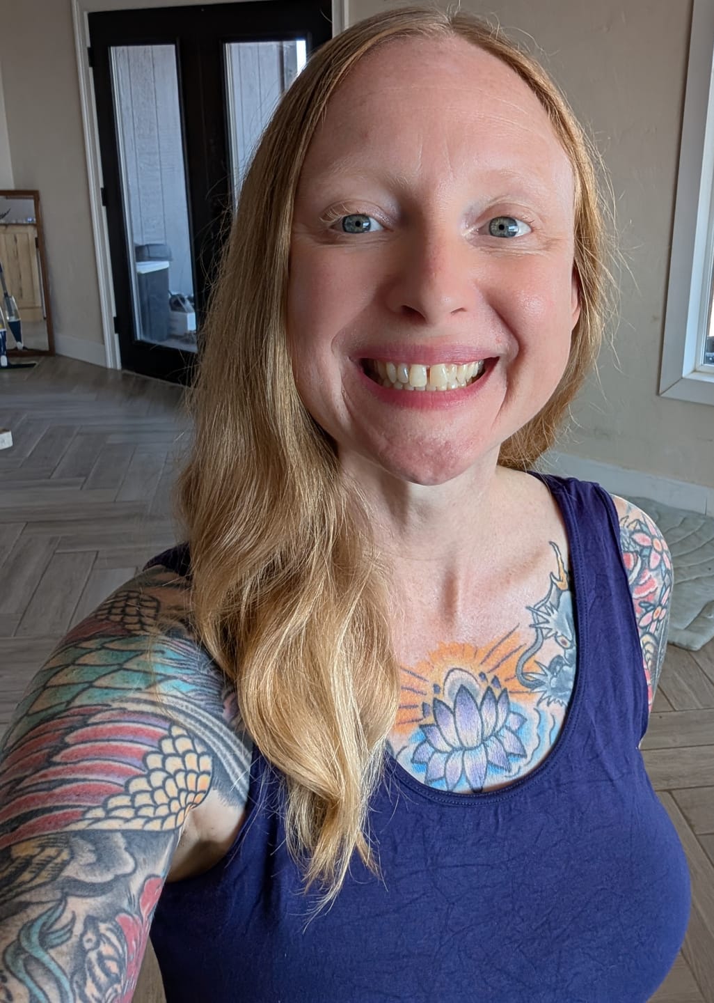 Customer photo review of Perfect Red Lipstick