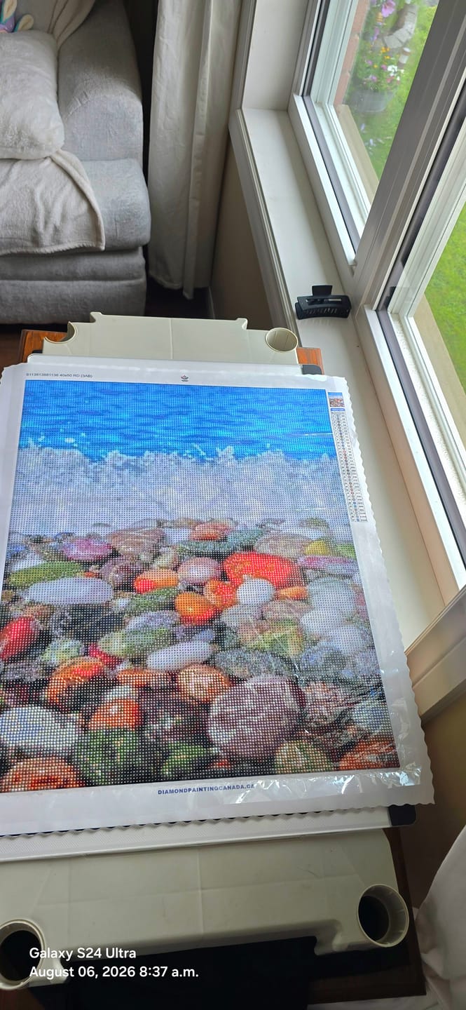 Customer photo review of Pretty Stones - Full Drill Diamond Painting