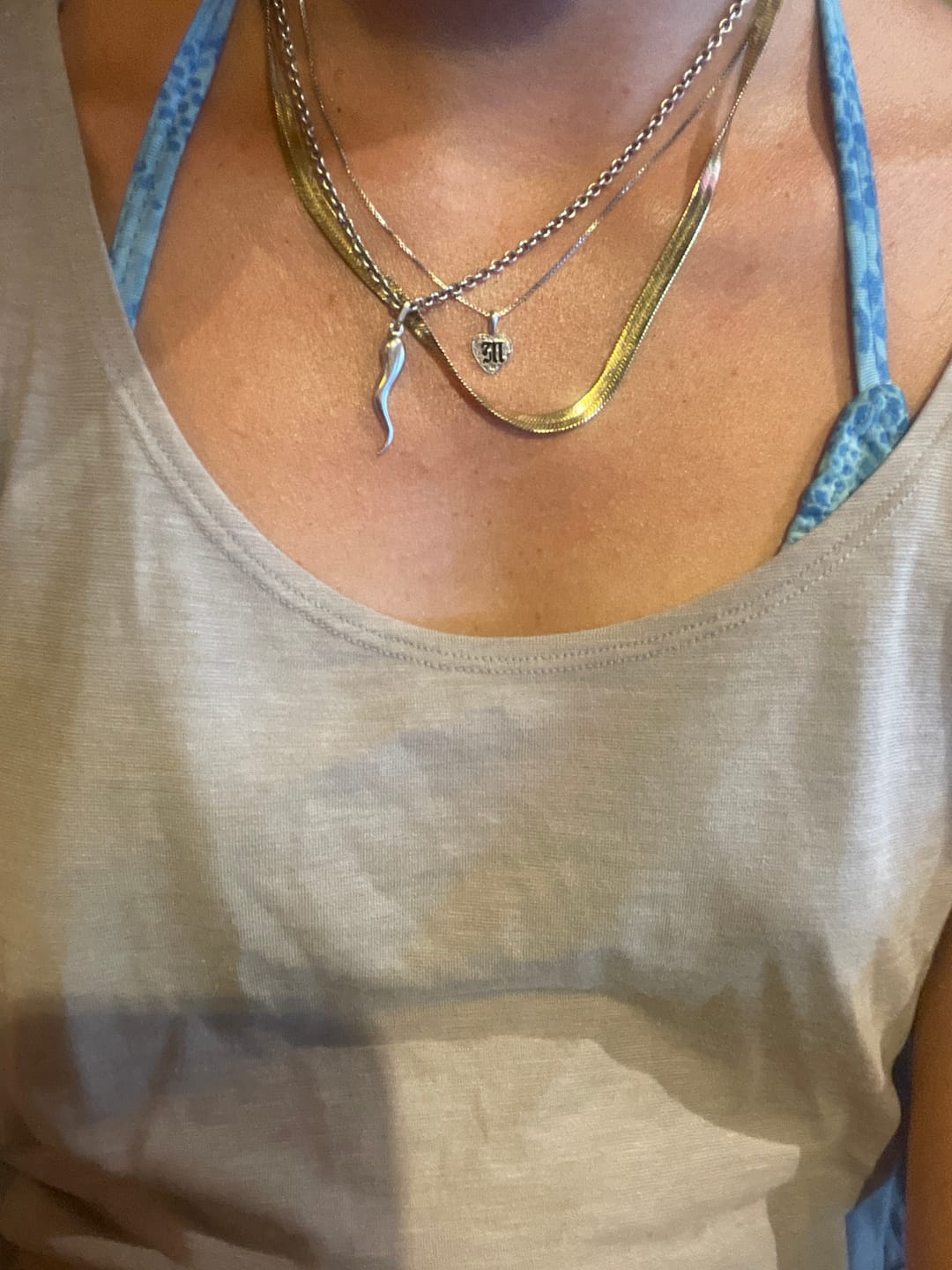 Customer photo review of Herringbone Necklace
