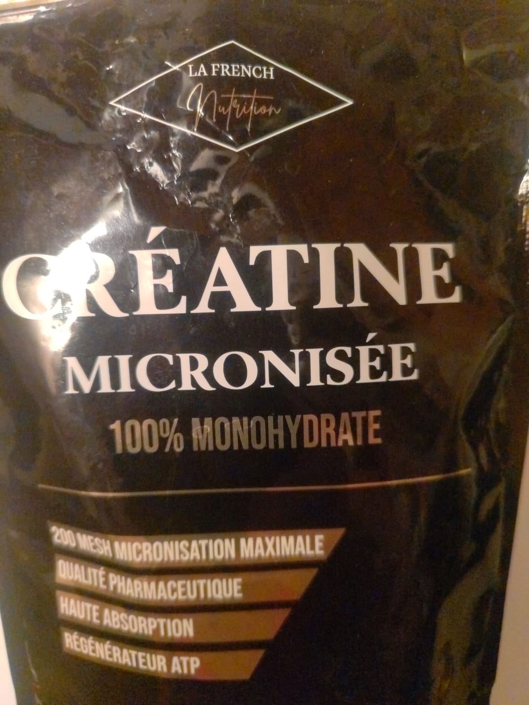 Customer photo review of CRÉATINE - 100% MONOHYDRATE MICRONISÉE