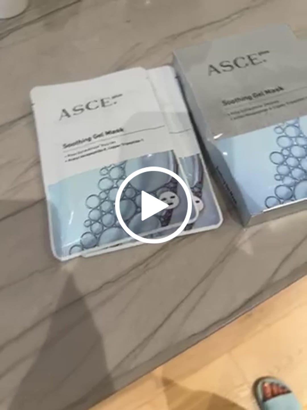 Customer video review of ASCE+ Soothing Gel Mask