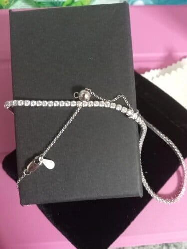 Customer photo review of Monaco Tennis Choker Necklace