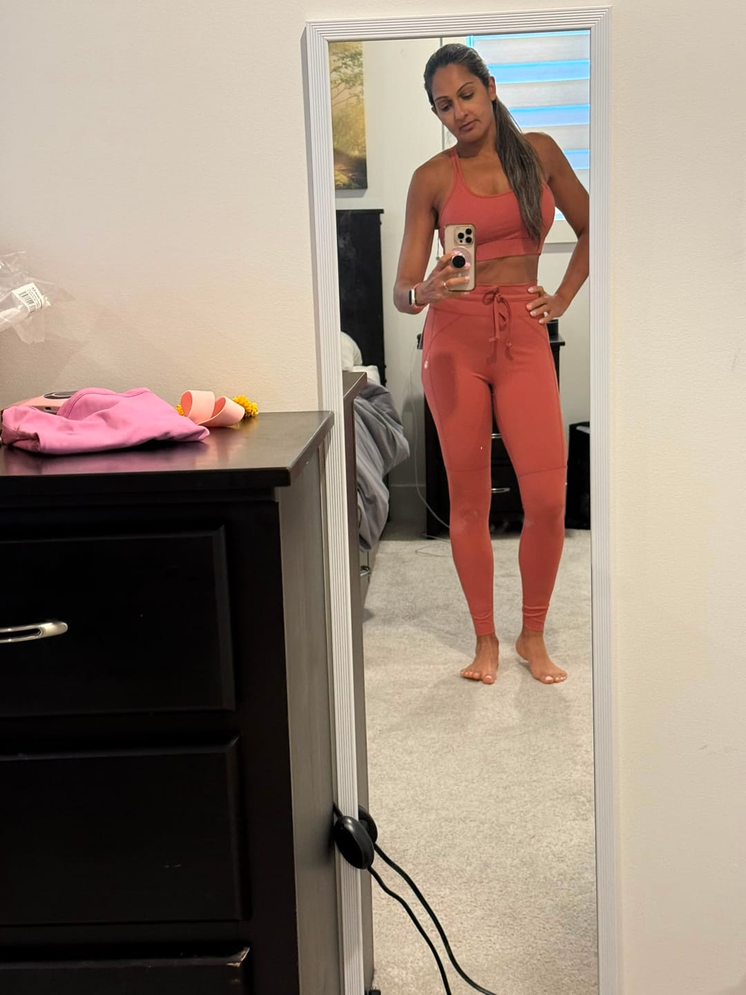 Customer photo review of Silvia Sports Bra- Light Mahogany