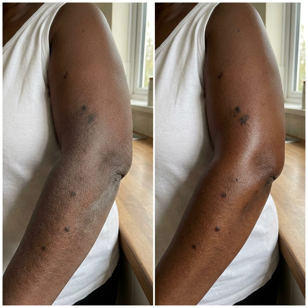 Customer photo review of Shimma™ Body Glow Oil