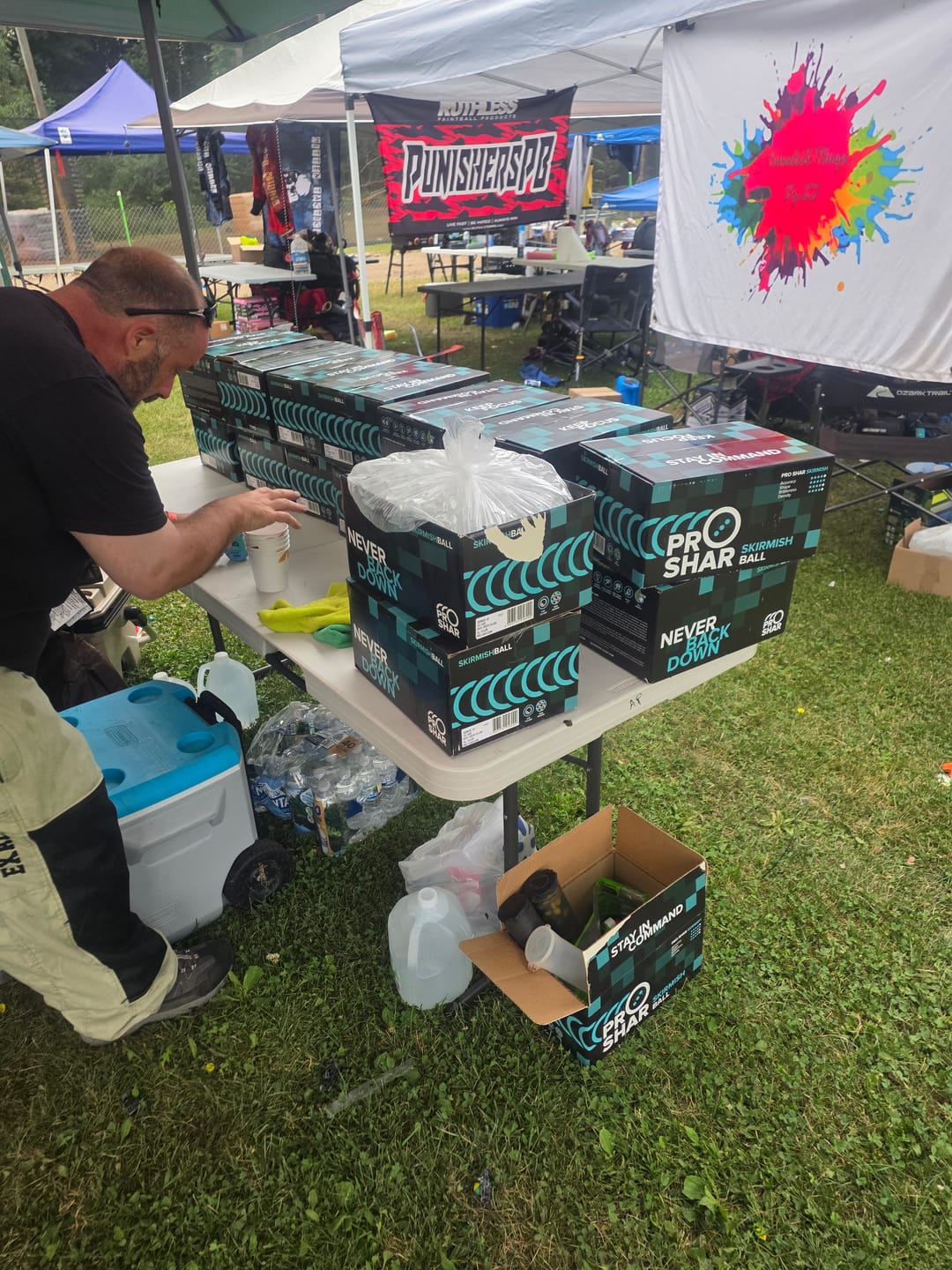 Customer photo review of PROSHAR .68 Cal Skirmish Paintballs