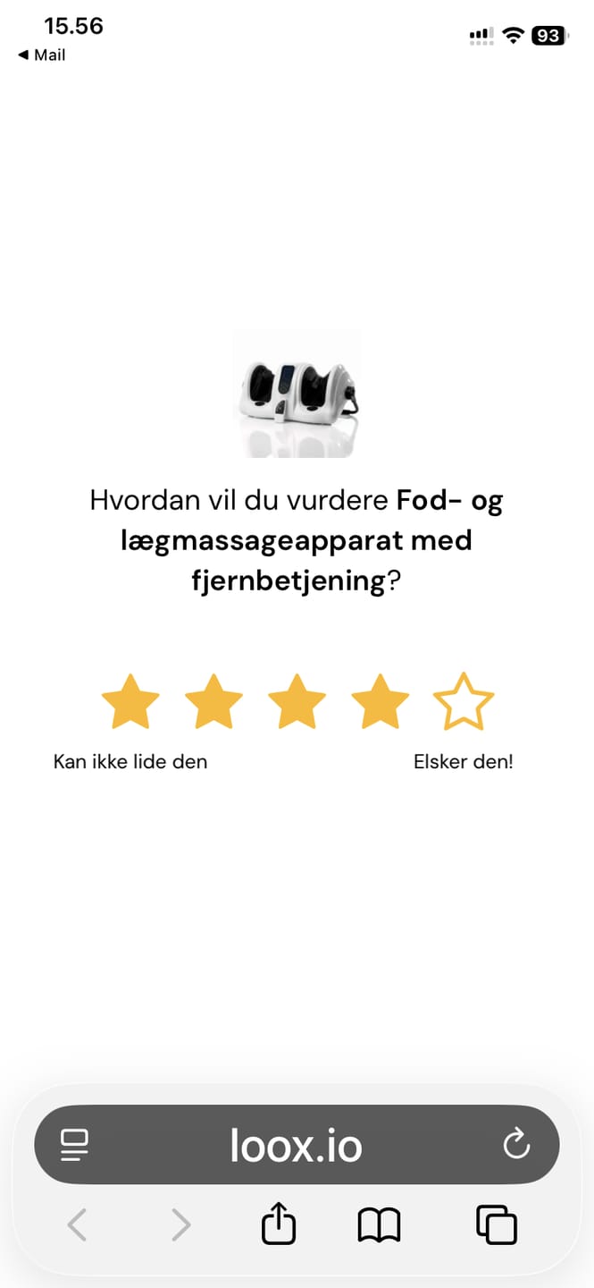 Customer photo review of Fod- og lægmassageapparat med fjernbetjening