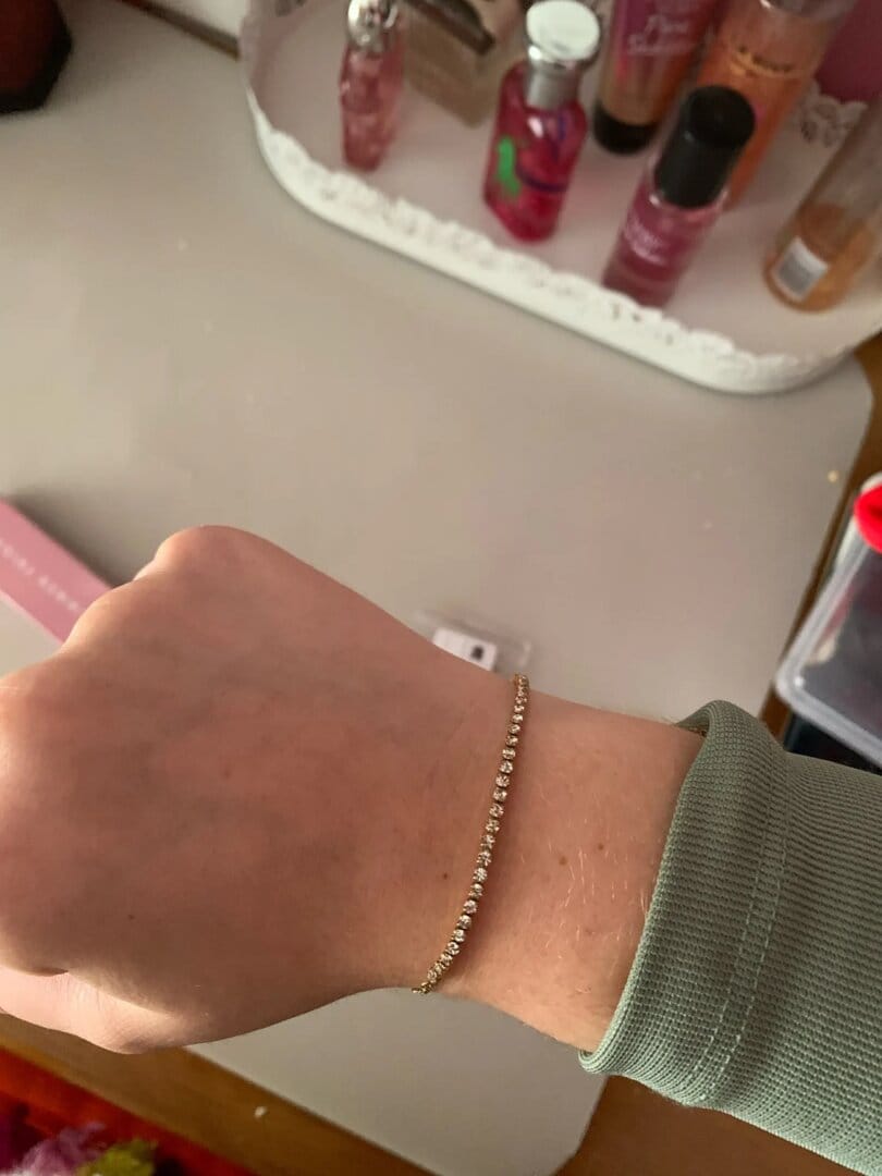 Customer photo review of Monaco Tennis Bracelet