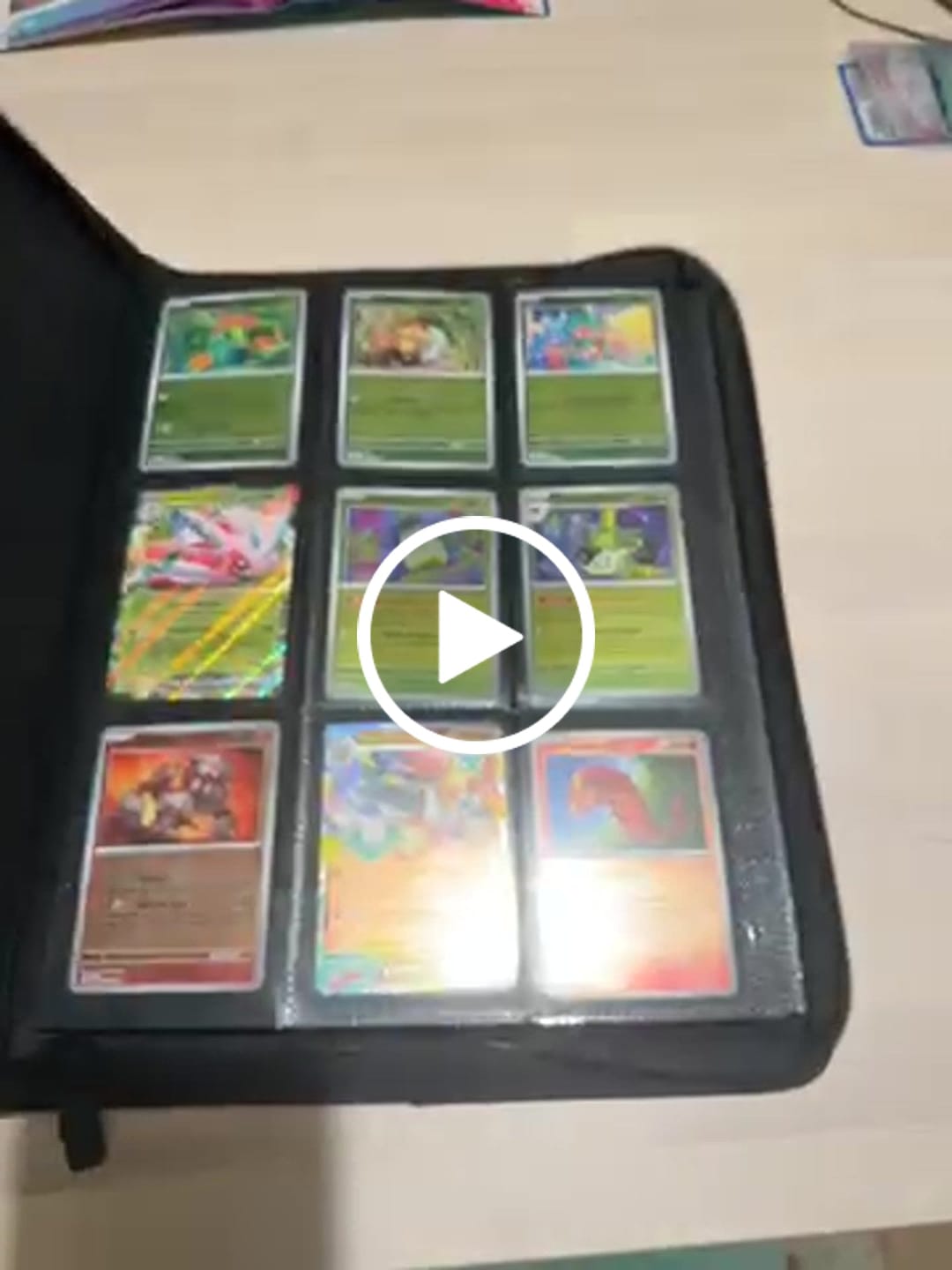 Customer video review of Lunar Shadow 9-Pocket Trading Card Binder