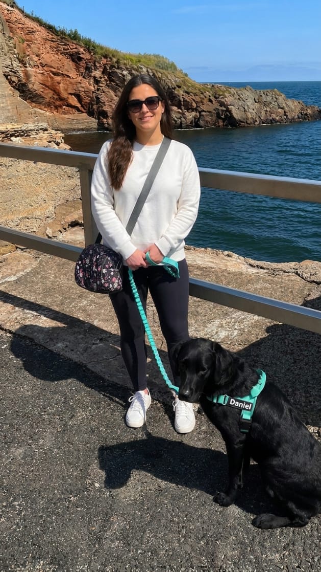 Customer photo review of Personalized No-Pull Dog Harness