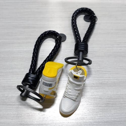 Customer photo review of AJ1 Collection | Mini Sneakers Keychain