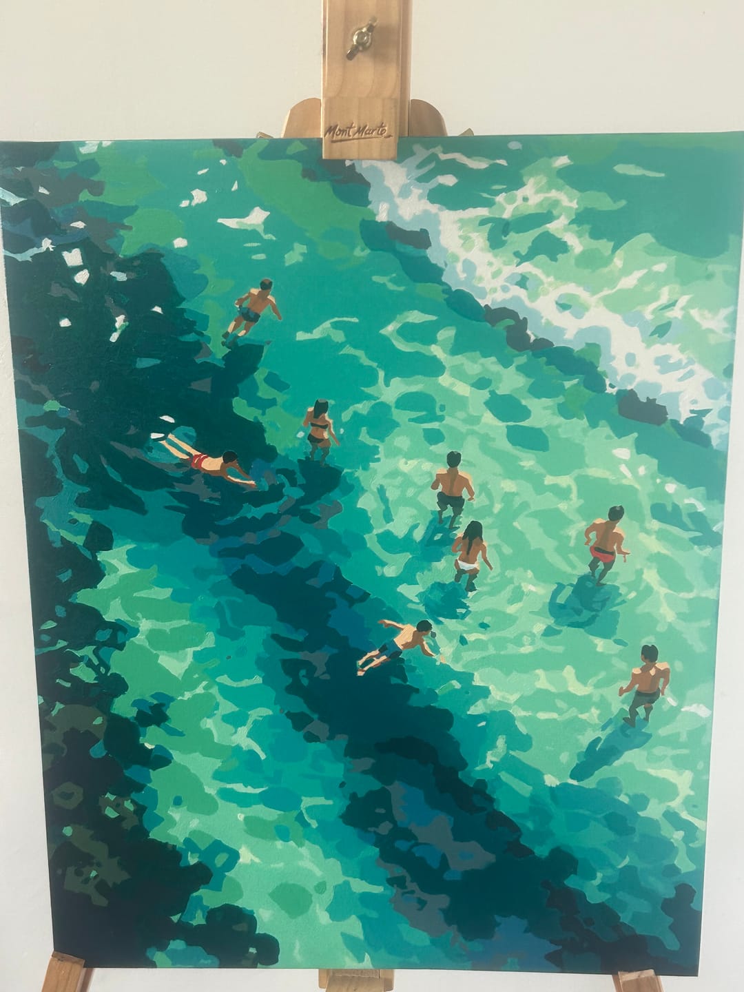 Customer photo review of Clear Waters | Paint by Number