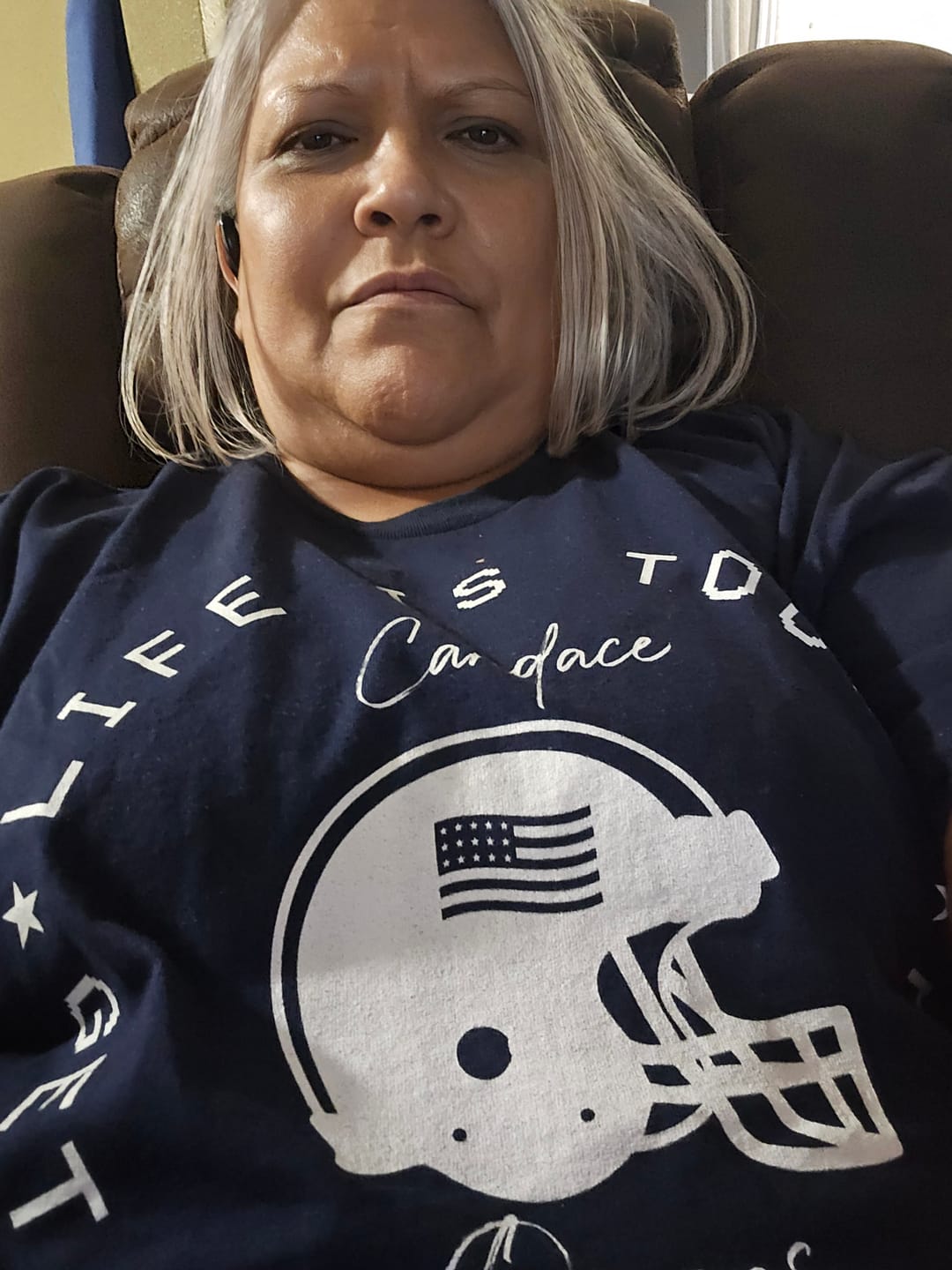 Customer photo review of Life Is Tough T-Shirt
