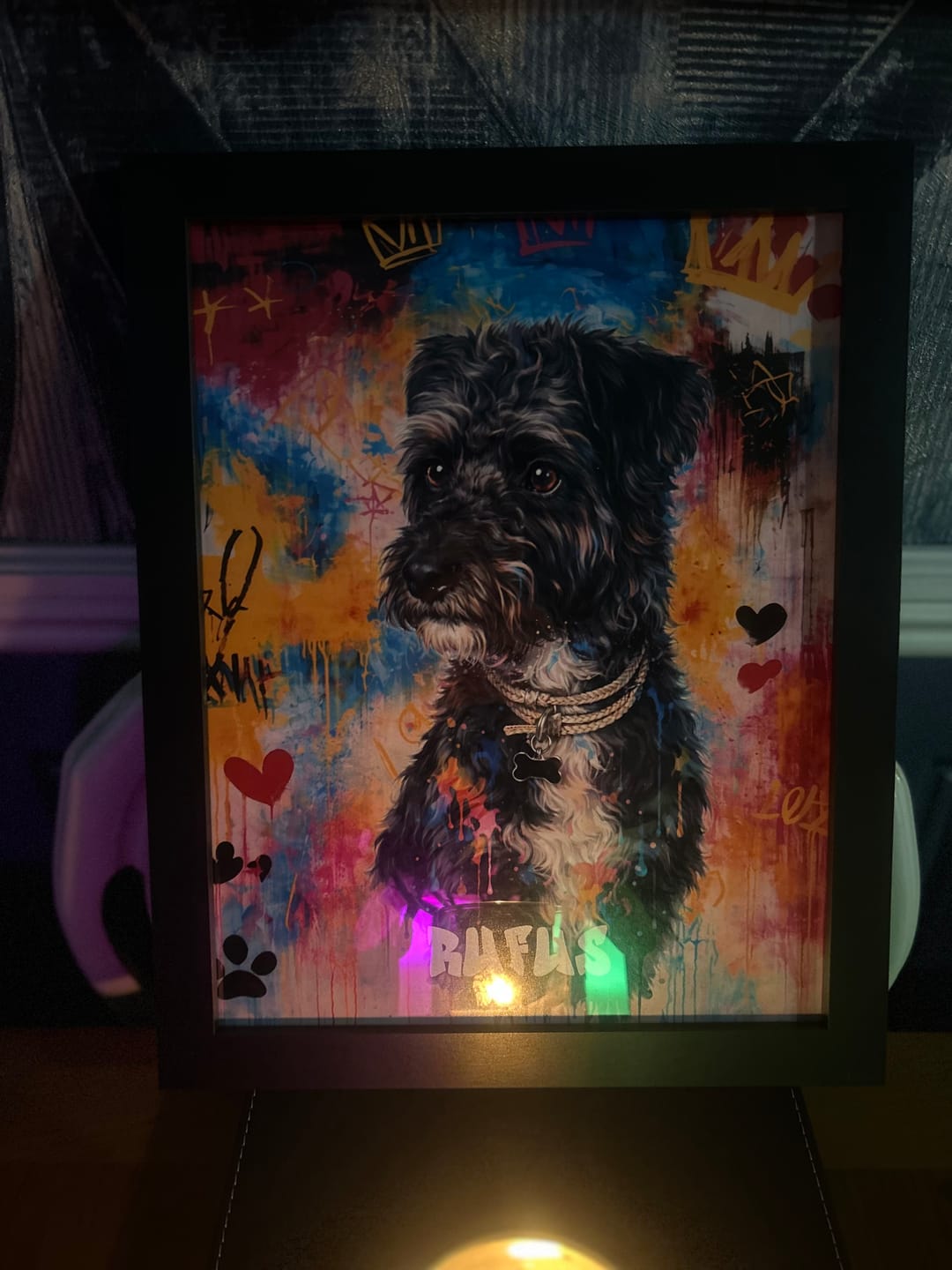 Customer photo review of Graffiti -  Personalised Poster