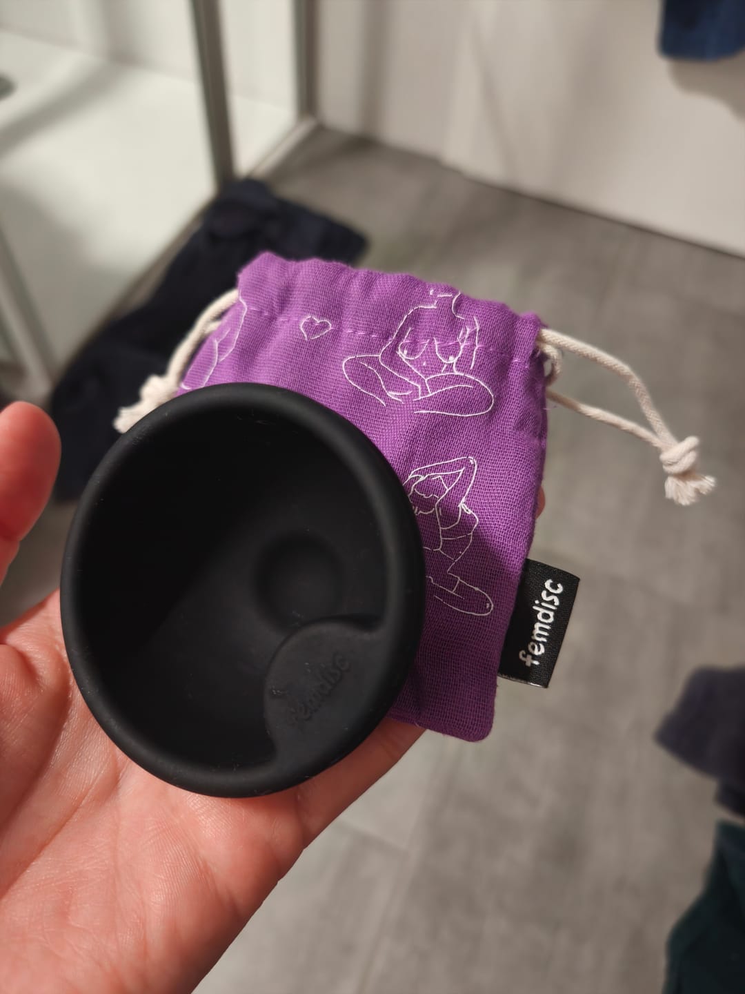 Customer photo review of femdisc mit Lasche