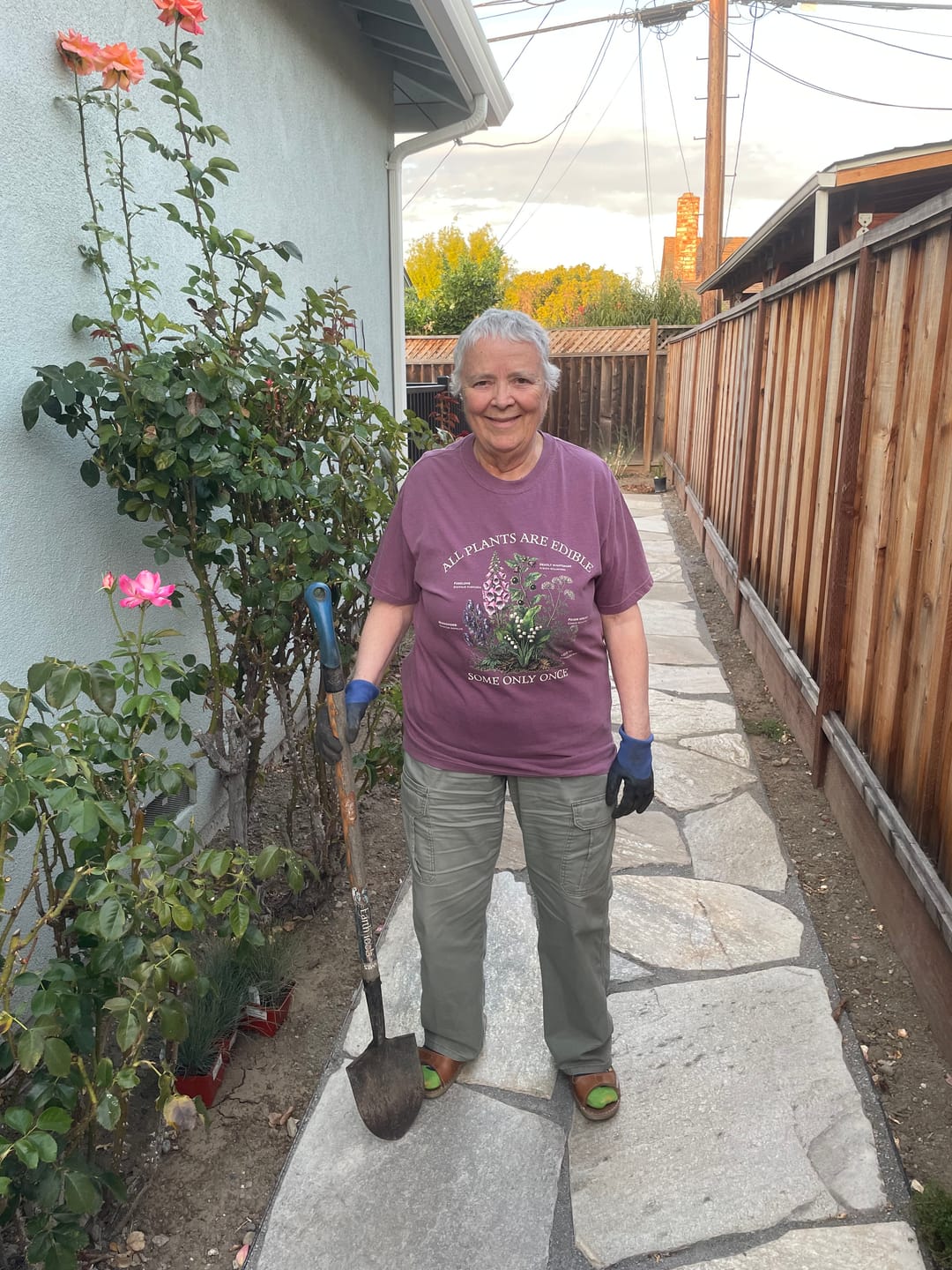 Customer photo review of All Plants Are Edible T-Shirt