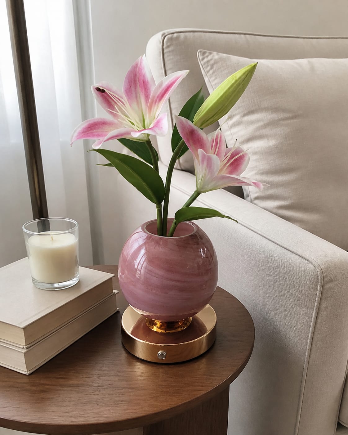 Customer photo review of Lily Bloom Lamp