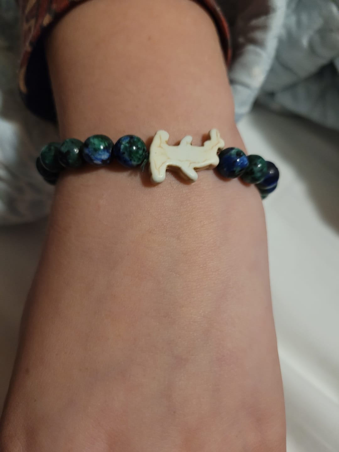 Customer photo review of The Shark Week Bracelet