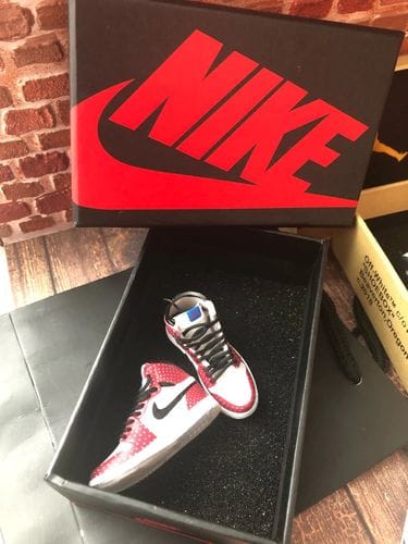 Customer photo review of AJ1 Collection | Mini Sneakers Keychain