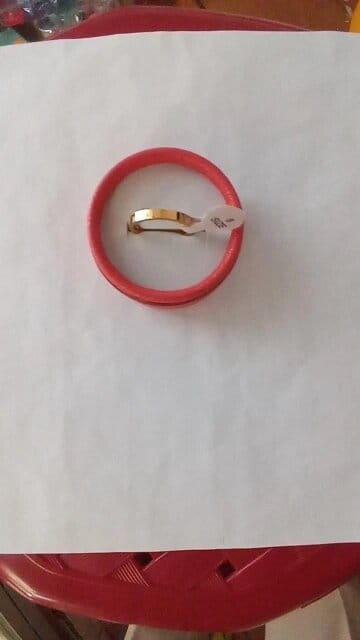 Customer photo review of Tara mother of pearl ring size US 8