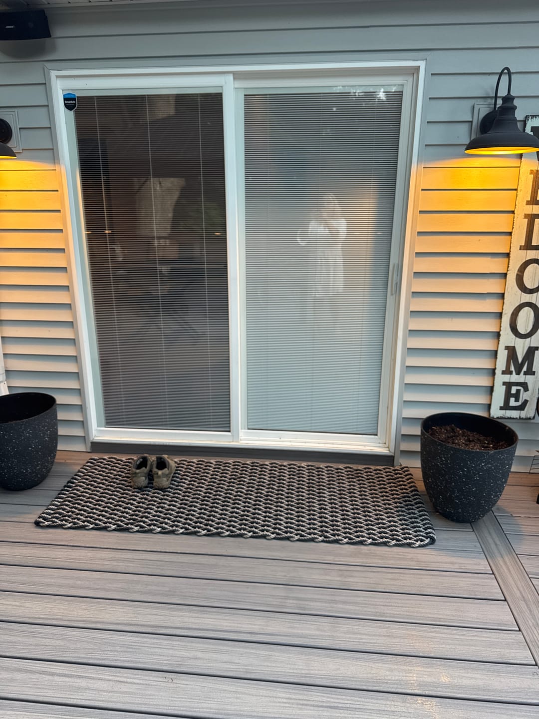 Customer photo review of Sand + Charcoal Doormat