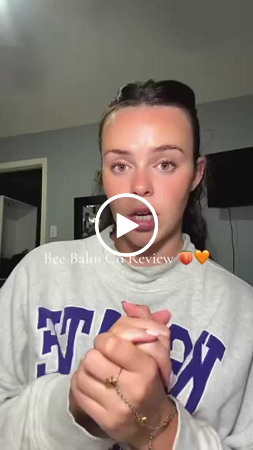 Customer video review of Peach Bee Balm