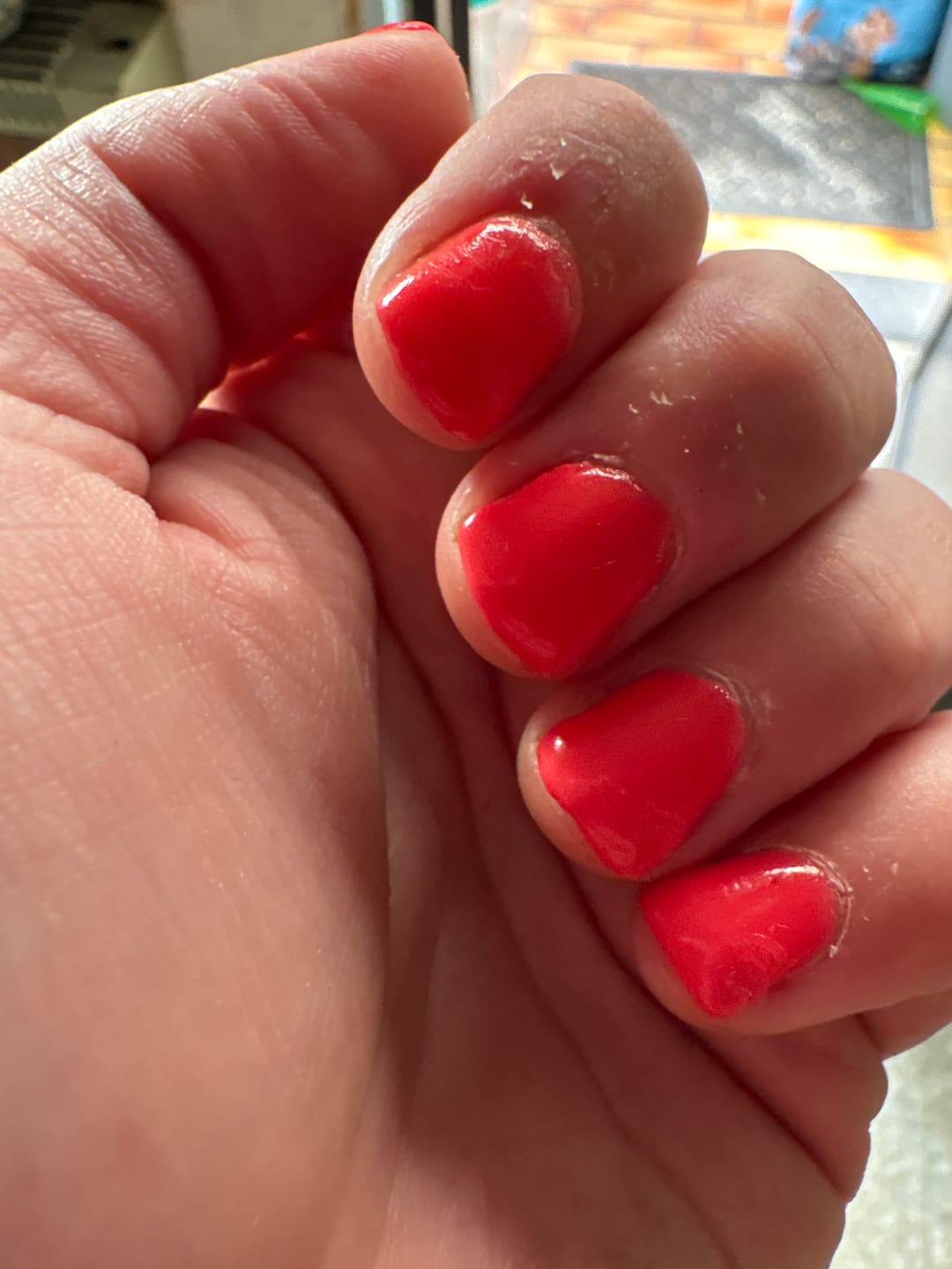 Customer photo review of Flamingo Pop Dipping Powder