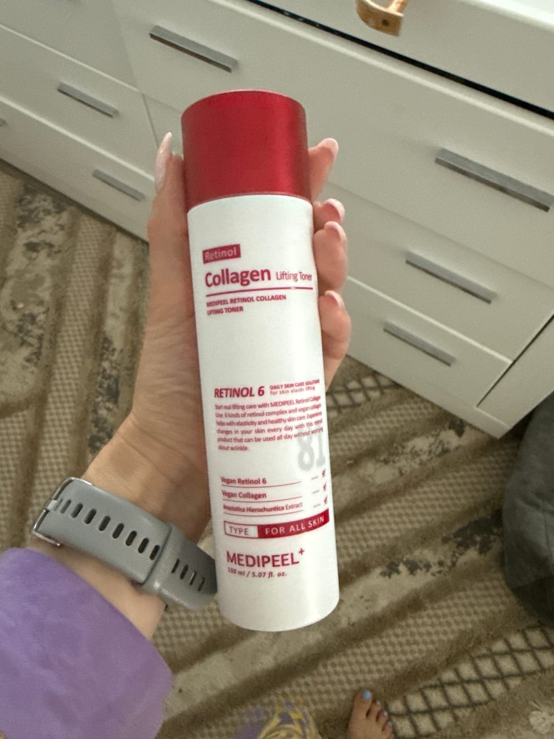 Customer photo review of Atjaunojošs toniks ar retinolu un kolagēnu Medi-Peel Retinol Collagen Lifting Toner