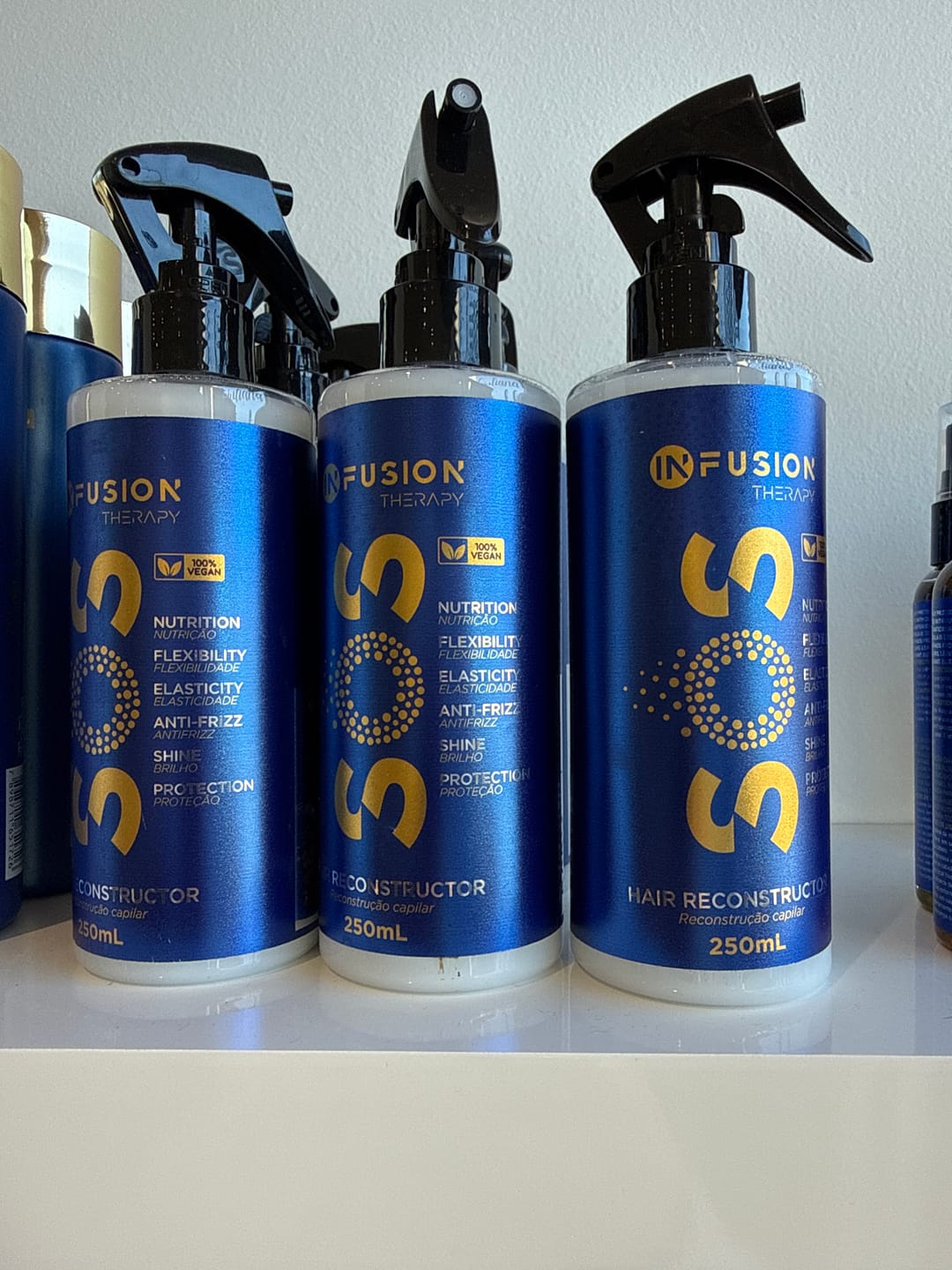 Customer photo review of InFusion SOS Hair Reconstructor – Repair, Shine & Anti-Frizz
