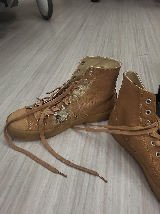 Customer photo review of All-American Crepe High-Top Tobacco