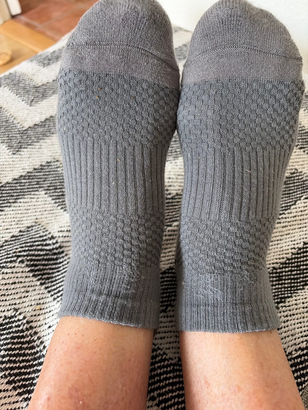 Customer photo review of Ankelstrumpor i bambu med mild kompression