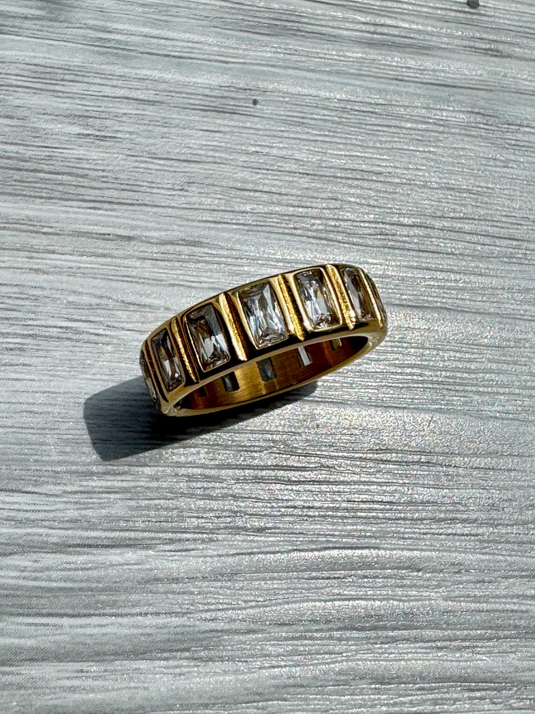 Customer photo review of Diamond Baguette Ring
